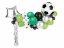 Balónová girlanda - Fotbal - Plnenie balónov: Naplnený vzduchom