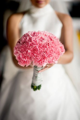 Svadobná kytica Ružový Karafiat