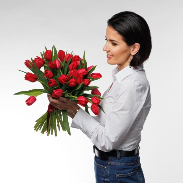 Kytica Červených tulipánov - Vami požadovaný počet