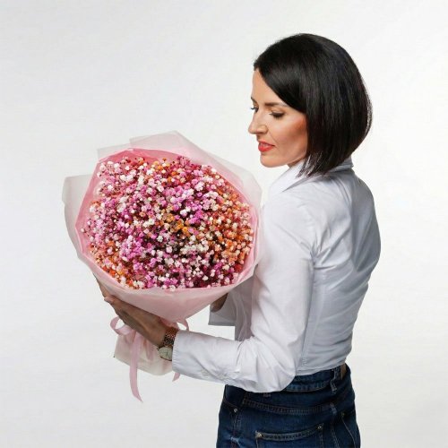 Kytica z gypsomilky - Farebné kúzlo