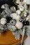 Aranžmán s jednou sviečkou-White elegance - Variant aranžmánu: so sviečkami
