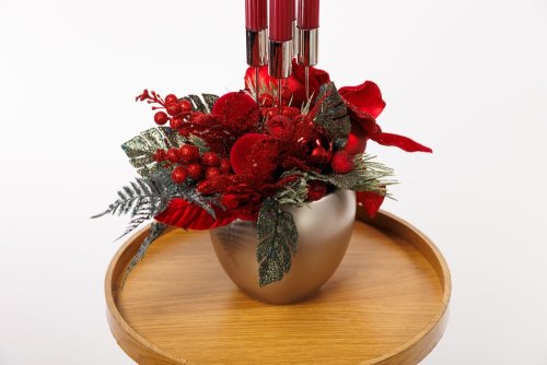 Elegantný adventný aranžmán - red