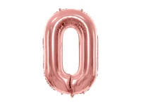 Fóliový balón číslo ''0'' - Farba: Zelená, Plnenie balónov: Bez náplne