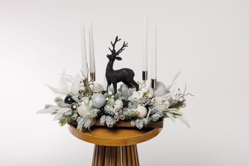 Adventný aranžmán - White elegance