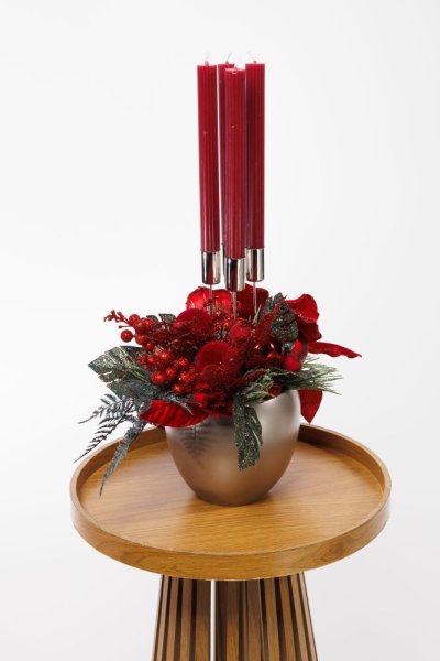 Elegantný adventný aranžmán - red