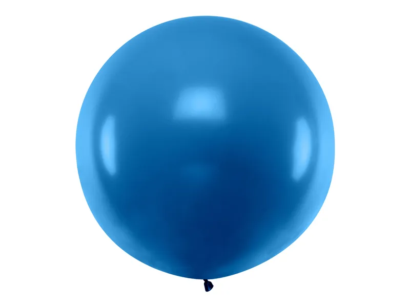 Guľatý balón v modrej farbe