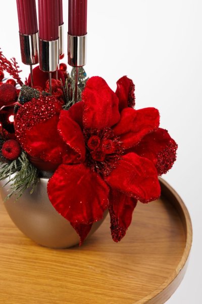 Elegantný adventný aranžmán - red