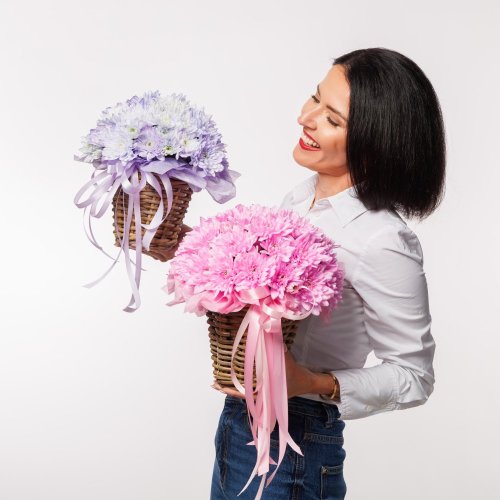 Kvetinový košík  - Radosť