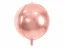 Fóliový balón - Guľa - Farba: Rose Gold, Plnenie balónov: Naplnený héliom