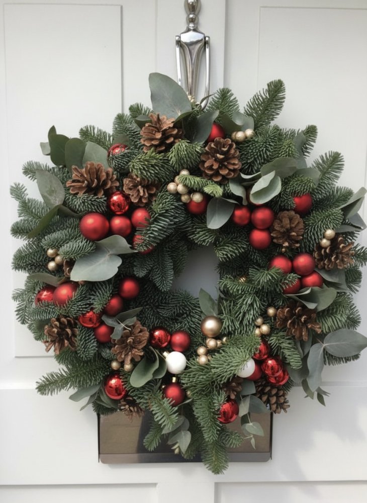 Exkluzívny vianočný veniec na dvere - WelcomeXmas - Veľkosť: XS