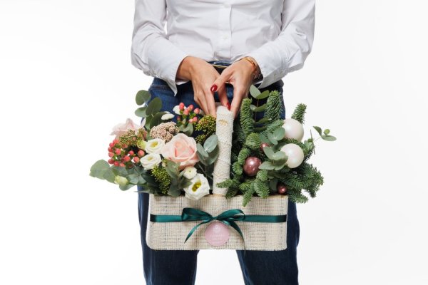 Košík Vianočných prianí - pastelový