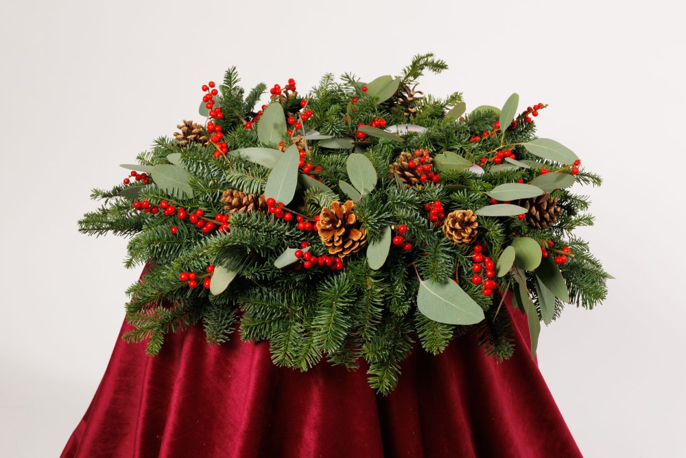 Adventný veniec - Čarovné Vianoce - Variant aranžmánu: bez sviečok Adventný veniec - Čarovné Vianoce - Variant aranžmánu: bez sviečok