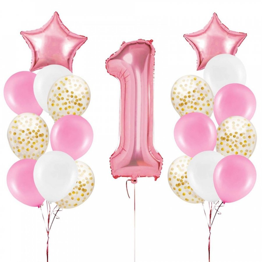 Sada balónov na oslavu prvých narodenín