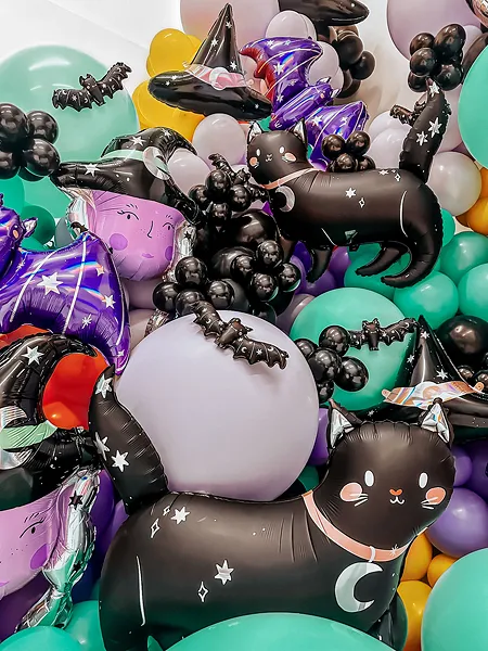 Fóliový balónik Halloweenska Mačka