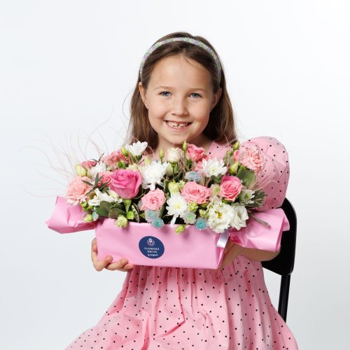 Kvetinový boxík  pre deti - Sladký cukrík