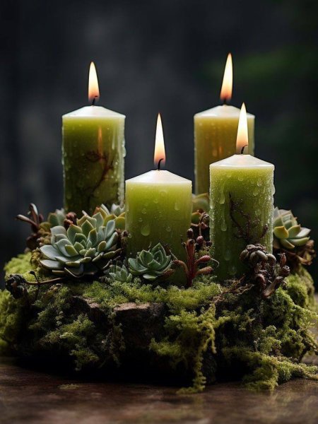 Adventný veniec podľa Vášho výberu - z machu