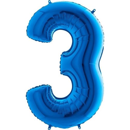 Fóliový balón číslo ''3" - 102 cm