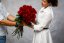 Červené ruže - mono kytica - 60-70cm - Farba: Červená, Veľkosť: L