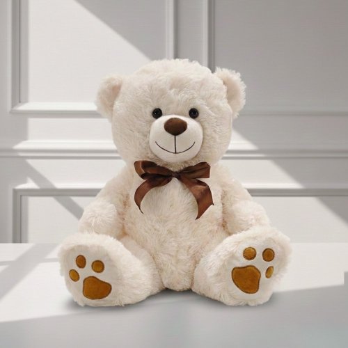 Milý plyšový medvedík je skvelým doplnkom ku každej kytici. Perfektný darček napríklad na Valentín.