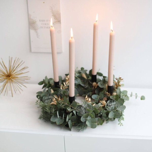 Adventný veniec podľa Vášho výberu - zo živej čečiny