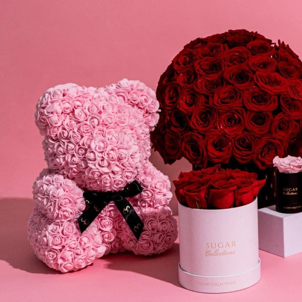 Luxury Rose Bear – pink