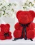 Luxury Rose Bear – red