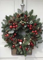 Exkluzívny vianočný veniec na dvere - WelcomeXmas - Veľkosť: XS