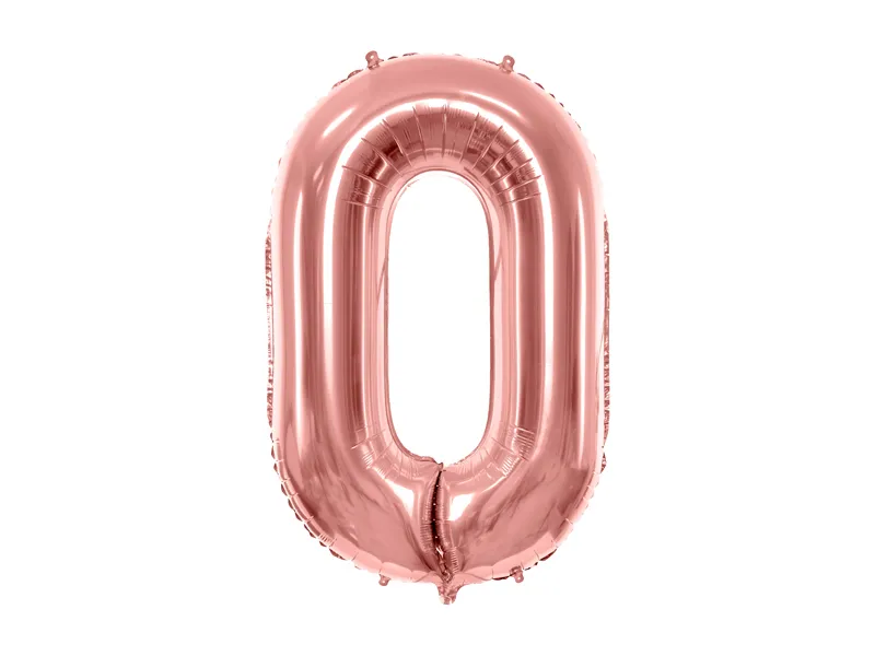 Fóliový balón číslo ''0'' - Farba: Zelená, Plnenie balónov: Bez náplne