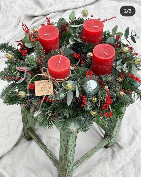 Adventný veniec podľa Vášho výberu - zo živej čečiny