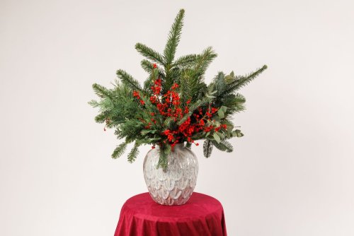 Zimný bozk prírody do vázy