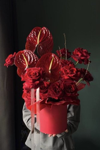 Kvetinový box Red Diamond