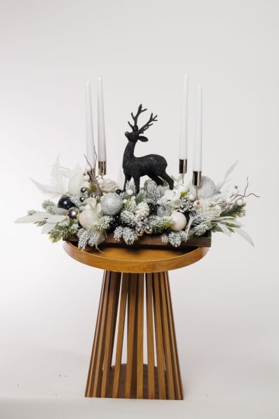 Adventný aranžmán - White elegance