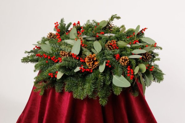 Adventný veniec - Čarovné Vianoce - Variant aranžmánu: so sviečkami