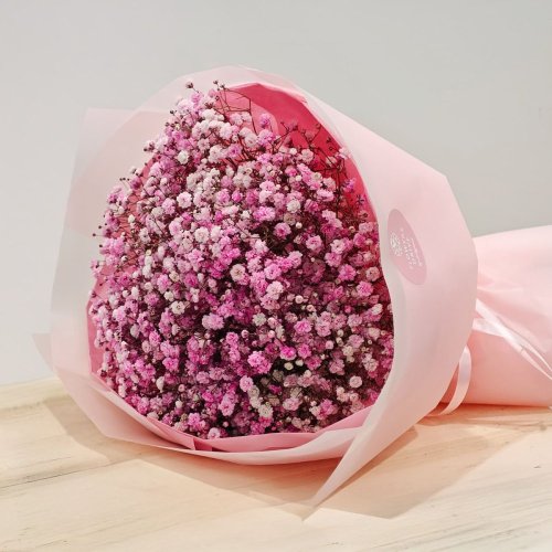 Kytica z gypsomilky - Pink dream