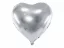 Fóliový balón - Srdce 45cm - Farba: Šedá, Plnenie balónov: Bez náplne