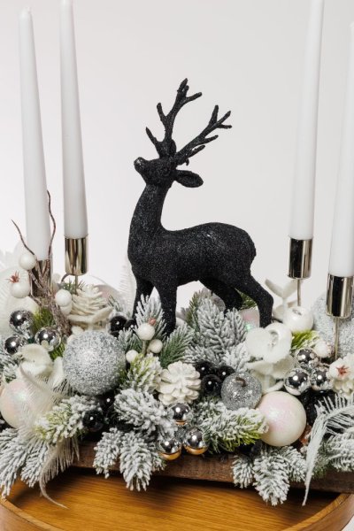 Adventný aranžmán - White elegance