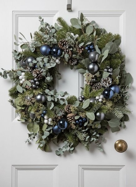 Exkluzívny vianočný veniec na dvere - WelcomeXmas - Veľkosť: L