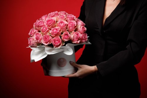 Kvetinový box z ruží