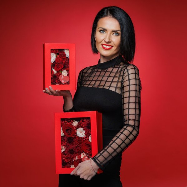 Blooming Love Box - čevený