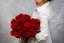 Červené ruže - mono kytica - 60-70cm - Farba: Červená, Veľkosť: XL