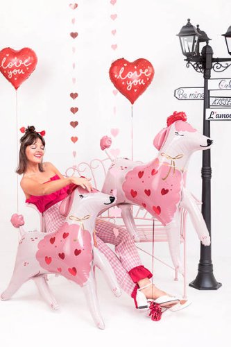 Fóliový balón - Srdce I LOVE YOU
