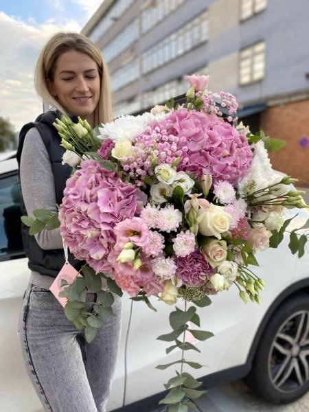 Výber floristu - Pink - Veľkosť: M