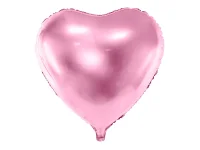 Fóliový balón - Srdce 45cm - Farba: Blankytná, Plnenie balónov: Bez náplne