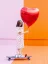 Fóliový balón - Srdce 72-73cm - Farba: Červená, Plnenie balónov: Naplnený héliom