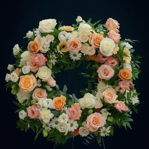 Nežný smútočný veniec