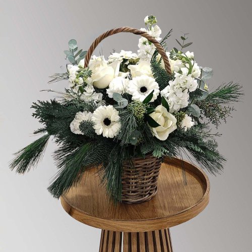 elegantný smútočný košík