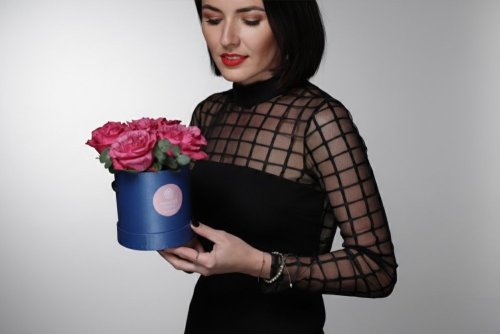 Kvetinový box - Country Blue