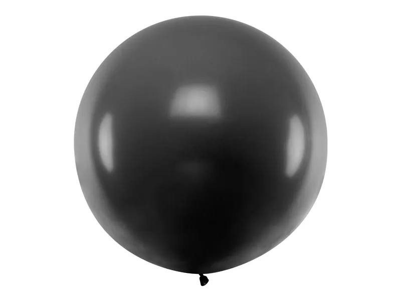 Guľatý balón v čiernej farbe