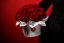 Kvetinový box - Perfect love, červené