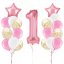 Sada balónov na oslavu prvých narodenín - Plnenie balónov: Bez náplne